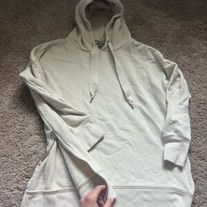Aerie Cream Hoodie Sweatshirt